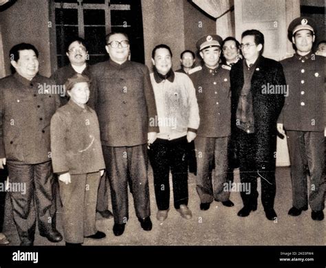 Jiang Zemin Fourth From Left General Secretary Of The Party Central