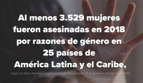 Al Menos 3 Mil 529 Mujeres Fueron Víctimas De Feminicidio En América