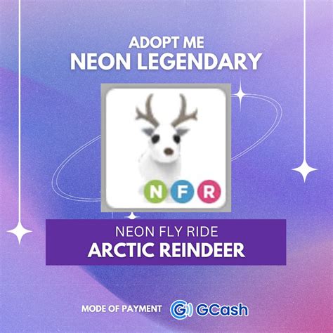 Neon Arctic Reindeer NFR Arctic Reindeer Adopt Me Hobbies Toys