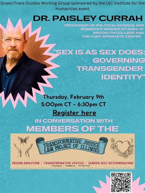 Sex Is Sex Does Governing Transgender Identity Institute For The