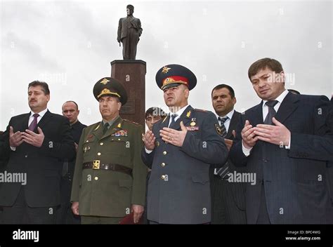 Grozny remembers first Chechen President Akhmad Kadyrov Stock Photo ...