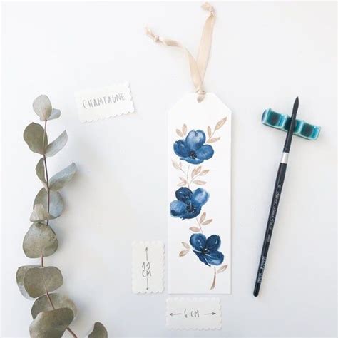 Floral Watercolor Bookmark Floral Watercolor Bookmarks Handmade