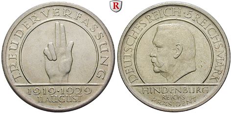 Weimarer Republik Reichsmark Verfassung J Ss J