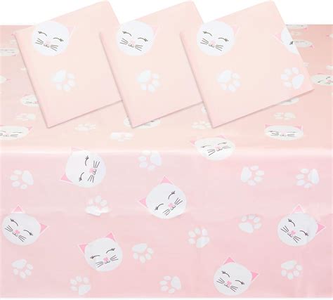 Amazon Sparkle And Bash Pack Cat Themed Party Tablecloth