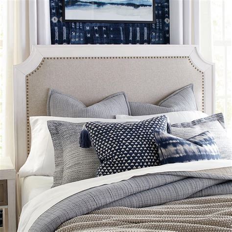 Custom upholstered headboard with nailhead trim - customize to your heart's desire! | Queen ...