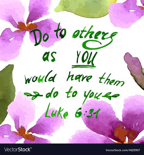 Do To Others As You Would Have Them To You Vector Image