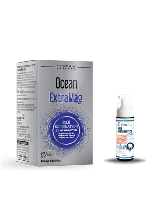 Ocean Orzax Ocean ExtraMag Üçlü Magnezyum Kombinasyonu 60 Tablet ...