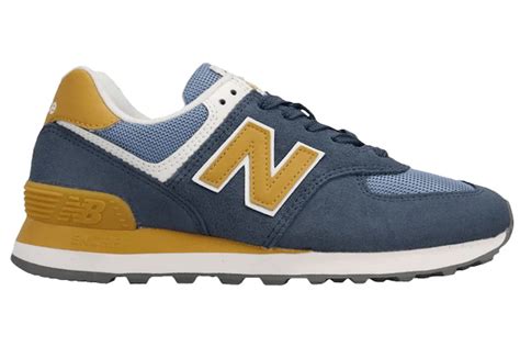 New Balance 574 Blue Yellow White Womens Trainers Wl574lddb Gb