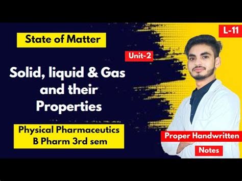 L U State Of Matter And Properties Of Matter Physical