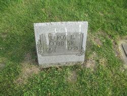 Leroy Elmer Roy Cobb Sr 1907 1958 Mémorial Find a Grave