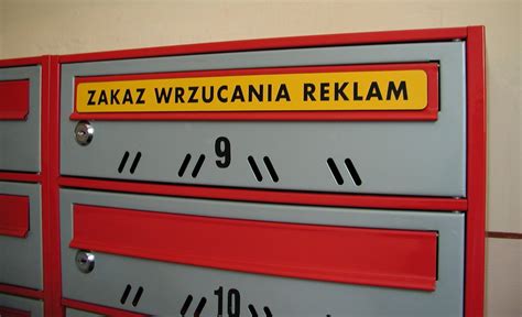 ZAKAZ WRZUCANIA REKLAM różne wersje GRAWERNIA PL