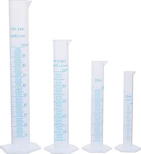 Graduated Cylinder Plastic Measuring Cylinders Set Ml Ml Ml Ml