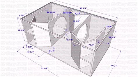 Box Plan W Measurements Dual Bandpass Sub Youtube