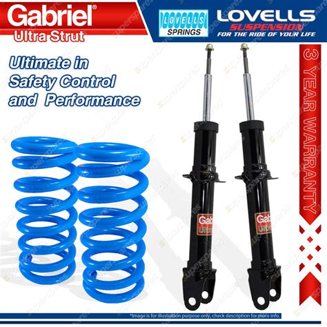 Front Std Gabriel Ultra Strut Shocks Coil Springs For Ford Falcon Ba Bf