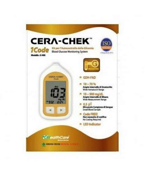 Misuratore Glicemia Cera Chek Glucometro Pungidito Strisce E