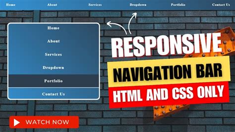 How To Create Responsive Navigation Bar Using Html And Css Responsive