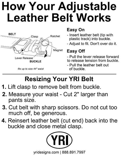 Yri Is Excited To Offer Our New One Size Fits All Adjustable Leather