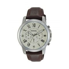 Fossil Grant Chronograph Brown Leather Men S Watch Fs