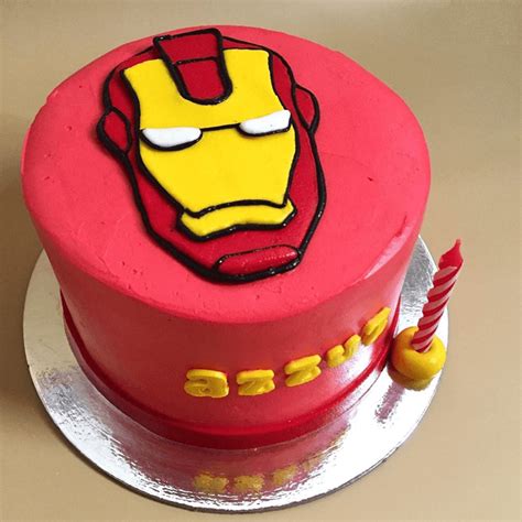 Iron Man Birthday Cake Ideas Images Pictures