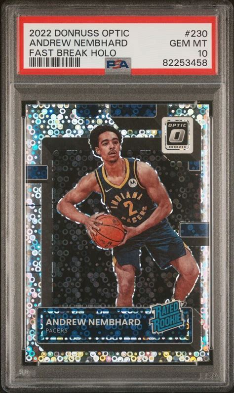 Andrew Nembhard Optic Fast Break Price Guide Sports Card