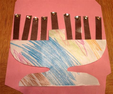 Chanukah Menorah Craft Childrens Art Project