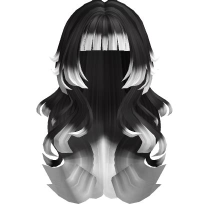 Lush Wavy Grunge Wolf Hair Black To White S Code Price Rblxtrade