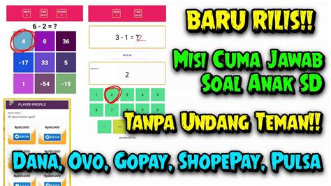 BARU Apk Penghasil Saldo Dana Tanpa Undang Teman Misi Cuma Jawab