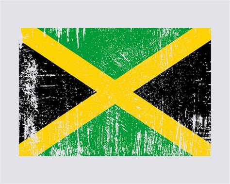 Vetor De Bandeira Da Jamaica Vetor Premium