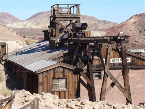 Abandoned Mine In The Nevada Desert Stock Image Image Of Landmark