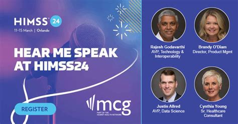 Mcg Experts To Speak At Himss 2024 On Prior Auth Automation And Cms