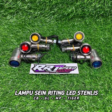 Jual Lampu Sein Riting Led Steanlis Cb Gl Megapro Tiger Herex Shopee