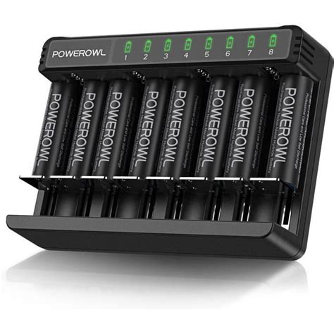 Slots Rechargeable Chargeur Piles Pour Ni Mh Ni Cd Aa Aaa C D Charge