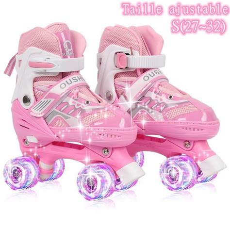 Patin A Roulette Errolvesrose Patins Roulettes Lumineux Led Cadeau