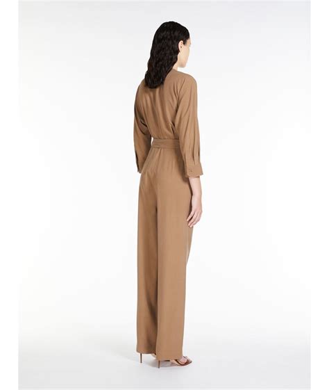 MAX MARA Бежевый шелковый комбинезон для женщин – купить в интернет ...