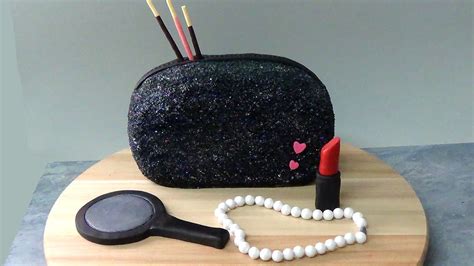 How To Make Make Up Bag Cake Youtube