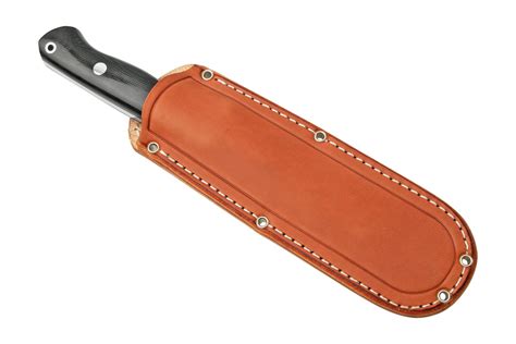 Bark River Bravo Cpm V Rampless Black Canvas Micarta Brown