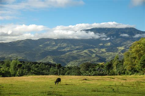 Countryside With Mountains And Clouds Image Free Stock Photo Public