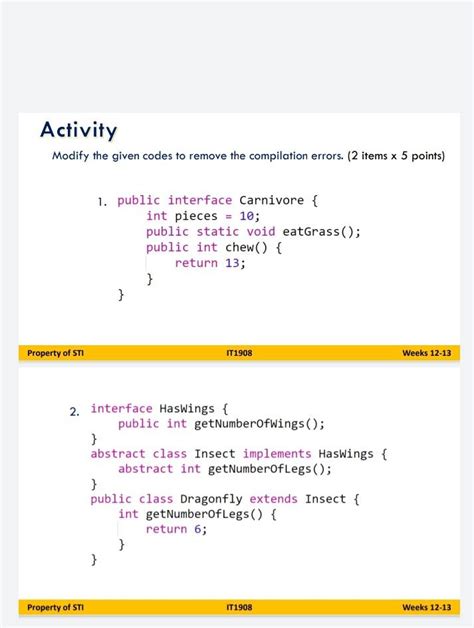 Solved Activity Modify The Given Codes To Remove The Chegg