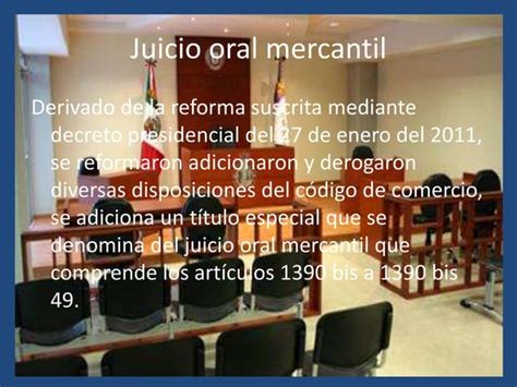 Juicio Oral Mercantil Ppt