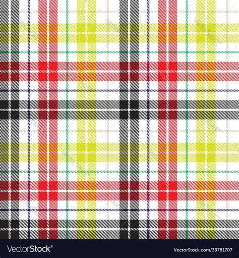 Rainbow Plaid Tartan Checkered Seamless Pattern Vector Image