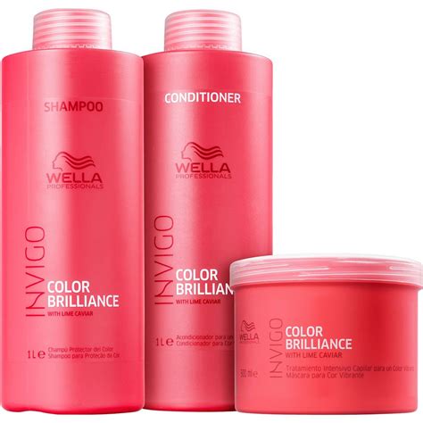 Kit Shampoo e Condicionador 1L Máscara 500ml Invigo Color Brilliance