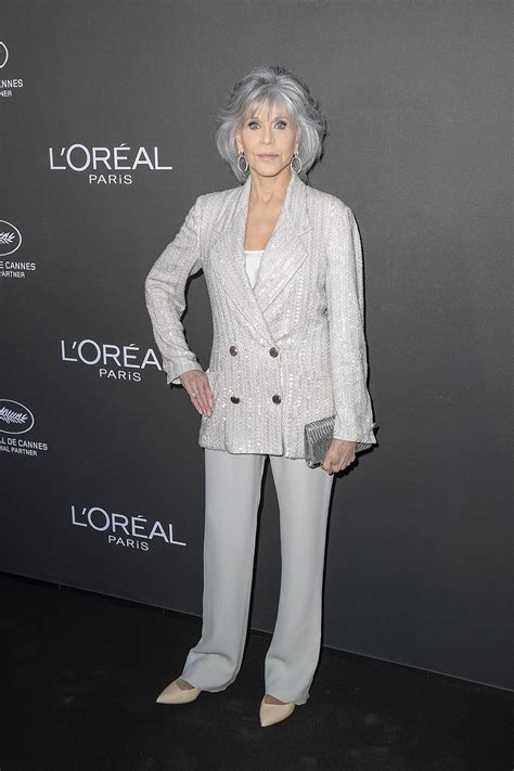 Jane Fonda Suits Up in Tweed at L'Oreal Lights on Women Awards 2023