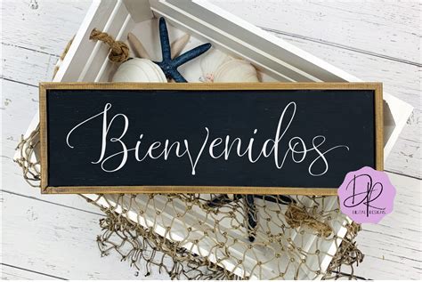 Bienvenidos Welcome Spanish Digital Cutting File Svg Etsy