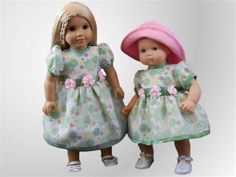 Pretty Floral Dress For 15" American Girl Bitty Baby¨ Doll Clothes