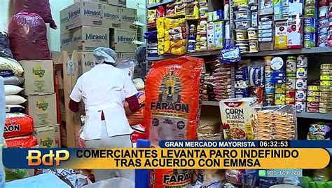 Levantamiento De Paro Del Gran Mercado Mayorista Breve Tregua Para