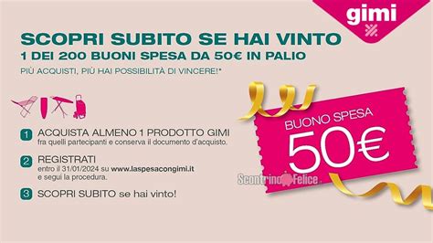 Concorso Vinci La Spesa Con Gimi In Palio Buoni Spesa Da Euro