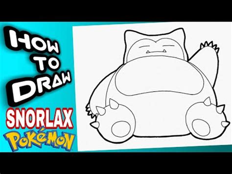 Simple Tutorial For Drawing Snorlax From Pok Mon