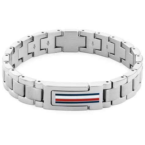 Tommy Hilfiger Mason Bracelet Silver Mainline Menswear United States