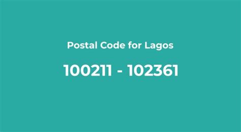 List Of Postal Codes For Lagos With Post Office Locations