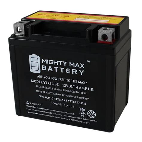 Mighty Max Battery Ytx L Bs Battery Replaces Yamaha Raptor Polaris Kfx